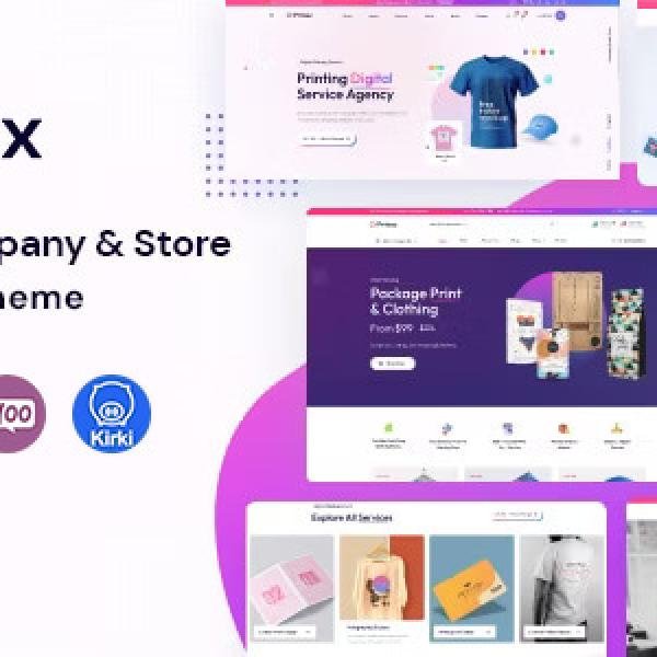 Printx - Printing Services WordPress Theme